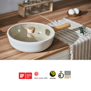 Neoflam Fika Ceramic Nonstick Induction Wok & Frypan Set with Lid 2