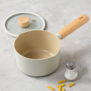 Neoflam Fika Ceramic Nonstick Induction Saucepan with Lid - 16cm (1.2L) - On a table