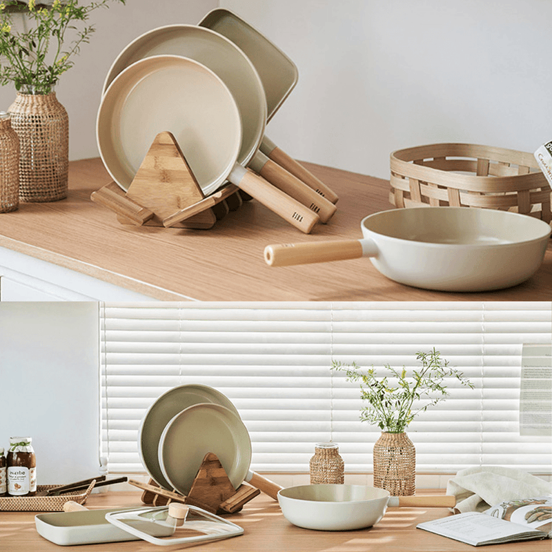 Neoflam Fika Ceramic Nonstick Induction Wok & Frypan Set