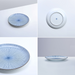 Showa Seito Classic Blue and White Porcelain Dinner Plate Set of 3: Top angle