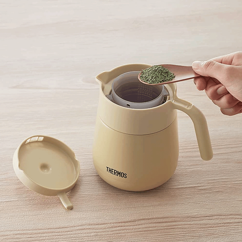 Thermos Vacuum Insulated Teapot 450ml Beige 6