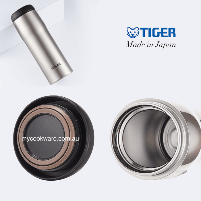 Tiger MJA-B048-XC Vacuum Insulated Flask 480ml - Stainless Steel: Stainless steel interior