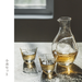 Toyo Sasaki Takasegawa Handmade Amber Sake Glass: in a set.