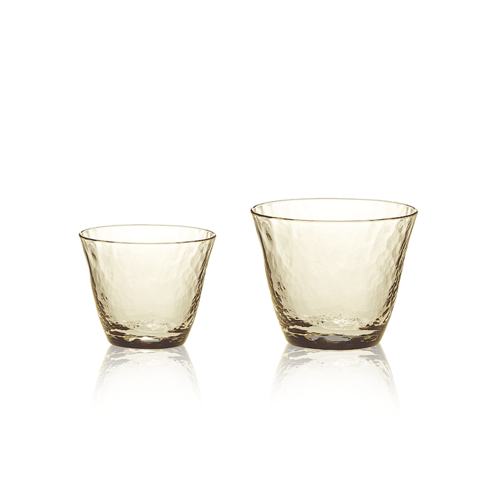 Toyo Sasaki Takasegawa Handmade Amber Sake Glass