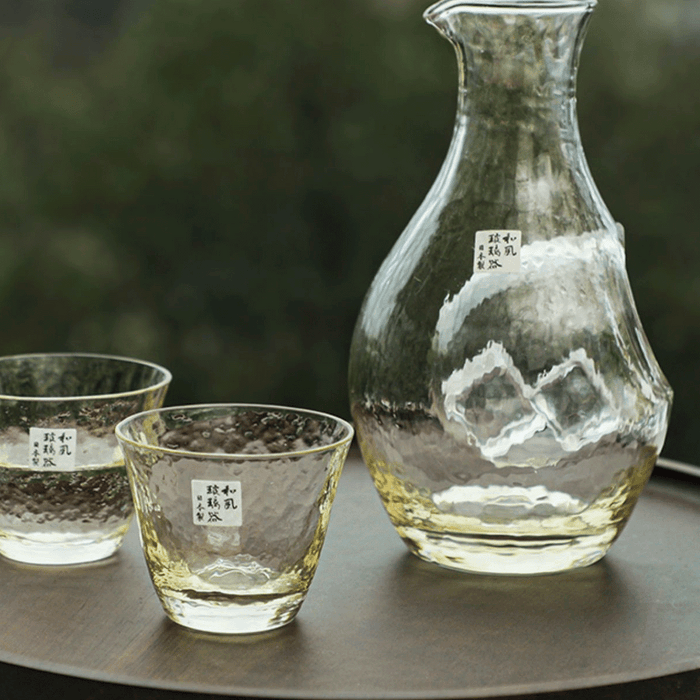 Toyo Sasaki Takasegawa Handmade Amber Sake Set