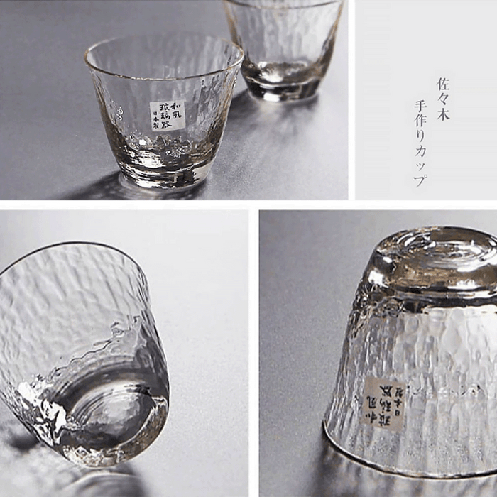 Toyo Sasaki Takasegawa Handmade Amber Sake Glass