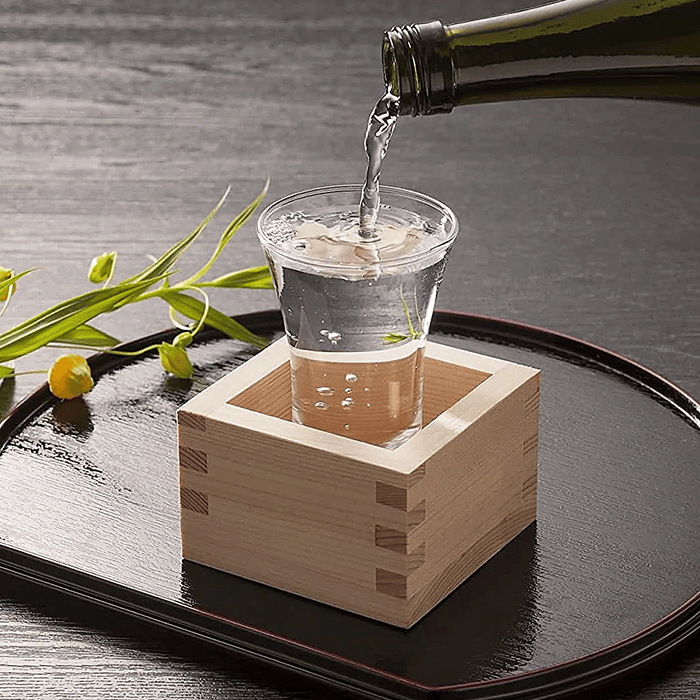  Japanese Sake Masu Cups - Set of 2