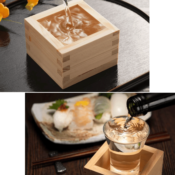 Umezawa Hinoki Cypress Japanese Sake Masu Cups - Set of 2