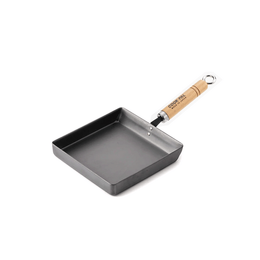 Yoshikawa Cook-Pal Ren Nitrided Carbon Steel Induction Omelette Pan - 18cm Wide
