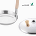 Depiction of Yoshikawa's 16cm Oyakodon Induction Pan with Lid, designed for induction cooktops.