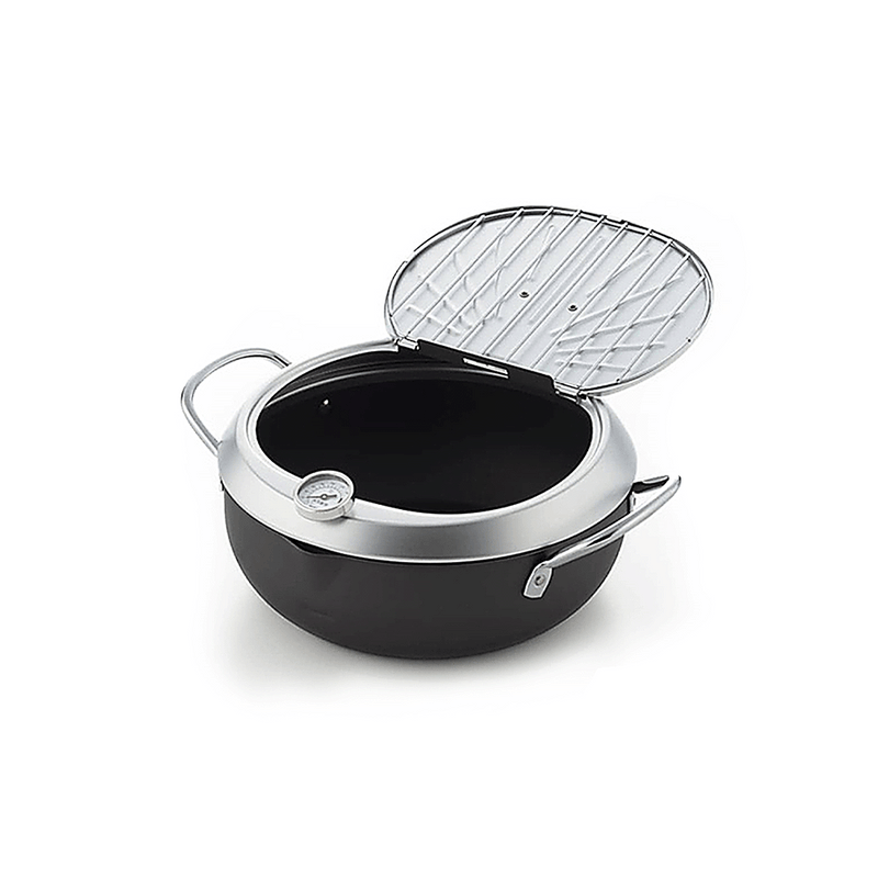 Yoshikawa Premium Nitrided Carbon Steel Induction Deep Fryer Set - 20cm