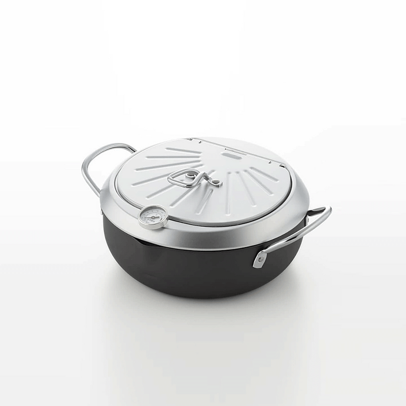 Yoshikawa Premium Nitrided Carbon Steel Induction Deep Fryer Set - 20cm