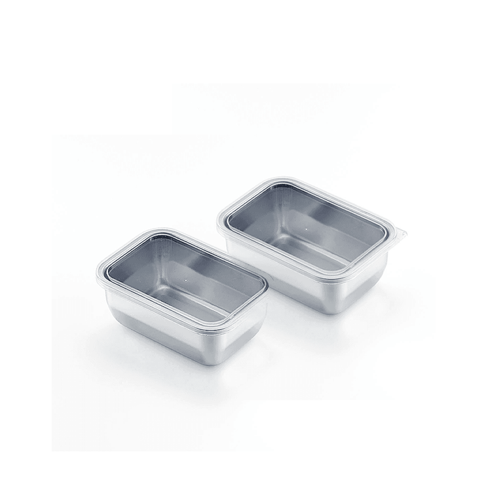 Yoshikawa Stainless Steel Container - 16.5cm Set of 2