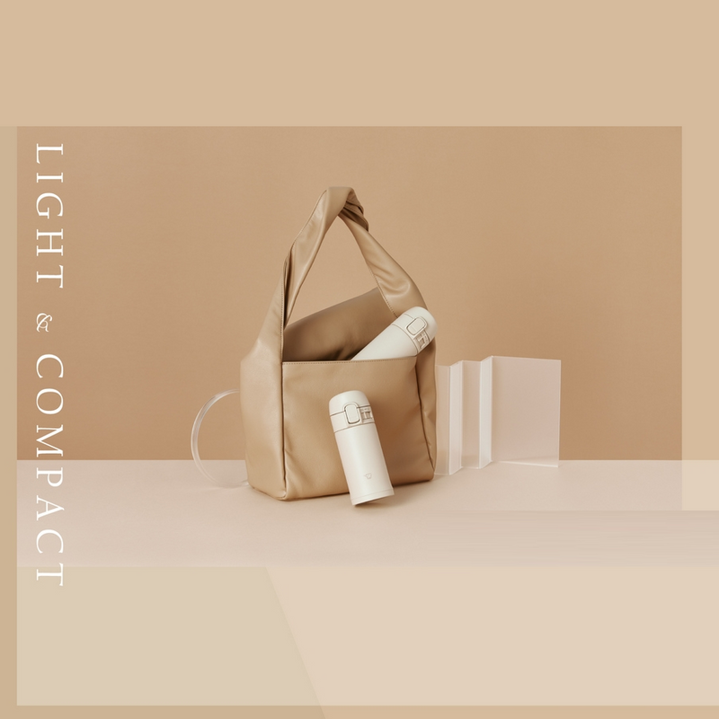 Zojirushi TUFF Vacuum Insulated Flask - 300ml (SM-PD30-CM) - Beige