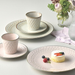 Aito Mino Yaki Floral Pattern 6-Piece Dinnerware Set: serving cakes