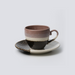 Aito Mino Yaki Glaze Coffee Cup & Saucer Set of 2.  Brown