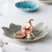 Aito Seto Yaki Amaryllis Glazed Dinner Plate (25cm) - Glossy Grey. With food.