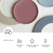 Dogado Silicone Tea Coaster & Table Mat 2 in 1: heat resistant.