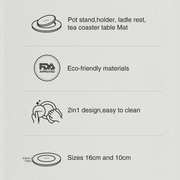 Dogado Silicone Tea Coaster & Table Mat 2 in 1: more details.