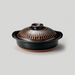 Ginpo Kikka Donabe Japanese Clay Pot 28cm (Size 9) Brown - Made in Japan