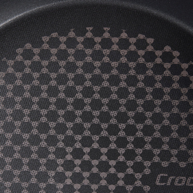 Happycall Crocodile Graphene Nonstick Induction Frypan & Wok Set - 24cm & 28cm. ​Oil point technology.