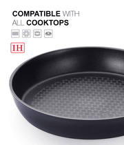 Happycall Crocodile IH Graphene 28cm Frypan & 30cm Wok Set. Induction compatible.