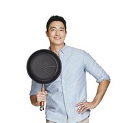 Happycall Crocodile IH Graphene 28cm Frypan & 30cm Wok Set. Made in Korea.