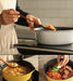 Happycall Flex Pan 20cm Black with different food