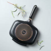 Happycall IH Synchro (Detachable) Double Pan - Jumbo Grill. Image from above.
