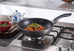 Happycall Plasma IH Titanium Wok - 24cm: On gas stove cooking food