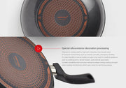Happycall Plasma IH Titanium Wok 30cm: Special silica exterior decoration processing
