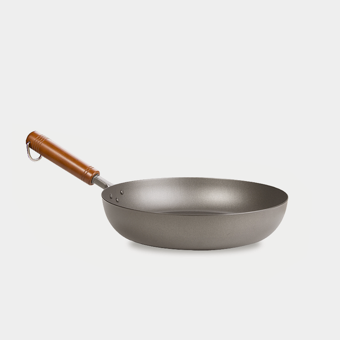 Hasemoto Pure Titanium Frypan 28cm - Made in Japan: with wood handle
