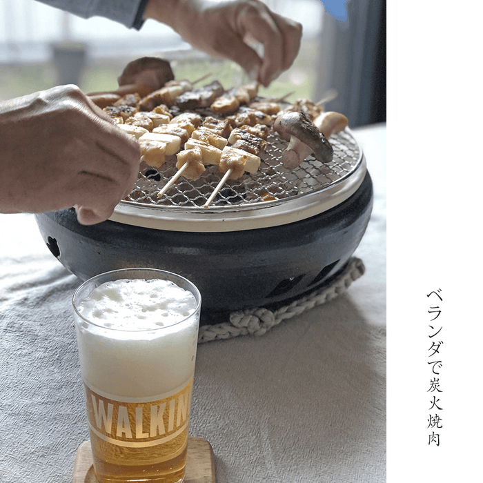 Ise Mizu Donabe Konro Grill Size 10 (2-4 People) Khaki - Made in Japan