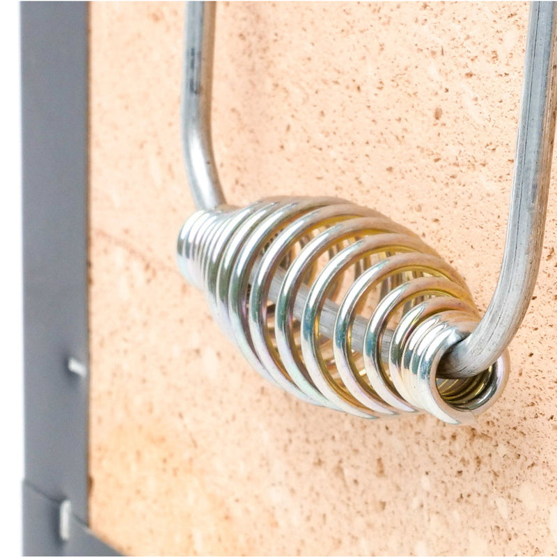 Close-up of the metallic coiled handle on the Okunoto Konro Grill.