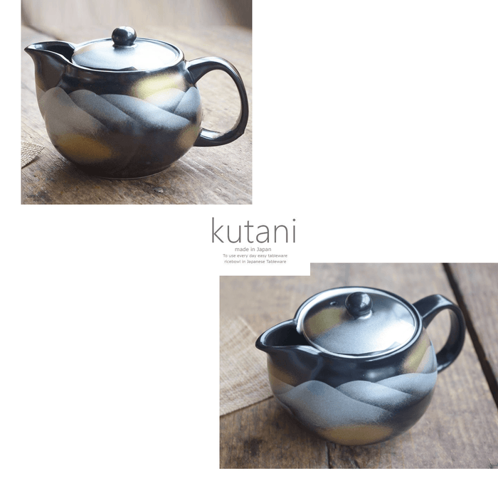 Renzan Japanese Kutani Handmade Teapot: This pot looks amazing on both light and dark wood tables.