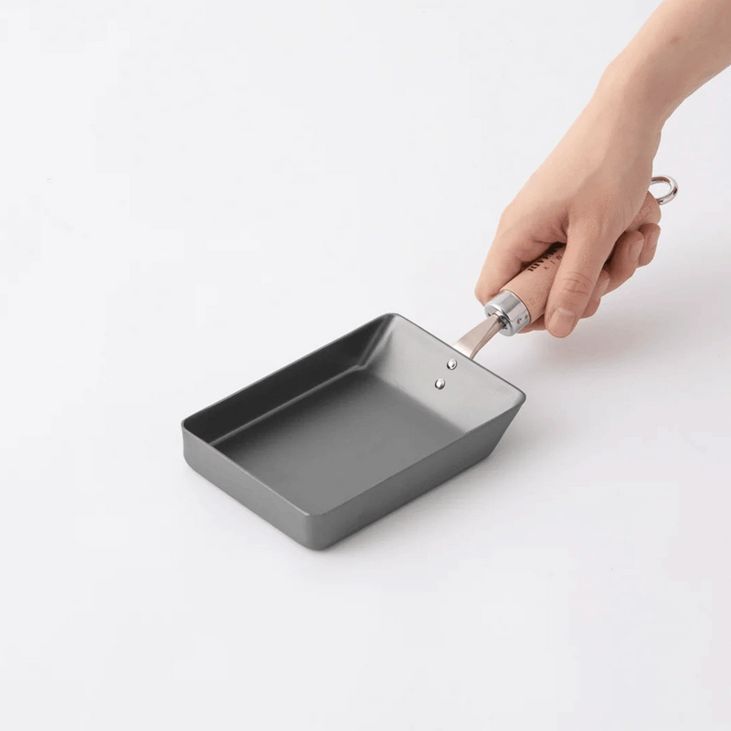 River Light Kiwame Nitrided Carbon Steel Induction Omelette Pan - 10x15cm