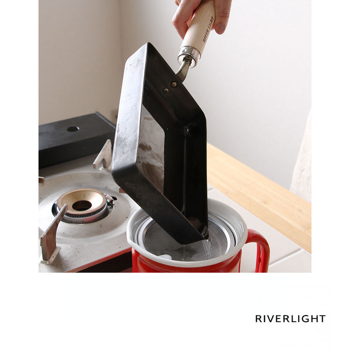 RIVER LIGHT Kiwame 18cm Premium Carbon Steel Omelette Pan: oil seasoning