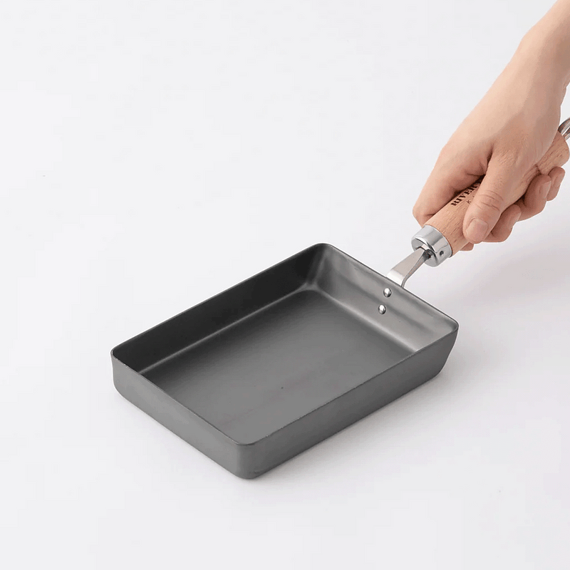 River Light Kiwame Nitrided Carbon Steel Induction Omelette Pan - 13x18cm