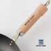 RIVER LIGHT Kiwame 30cm Premium Carbon Steel Wok with Two Handles: natural wood handle
