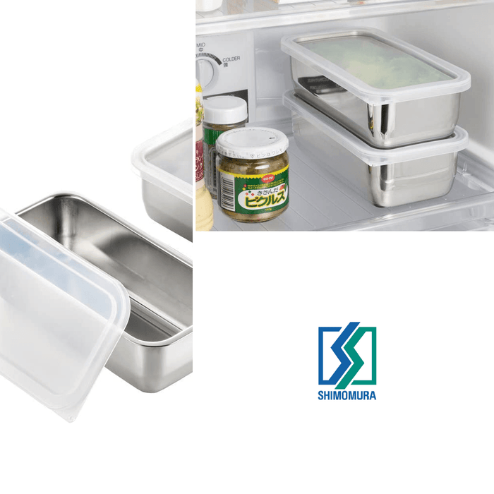 Shimomura Stainless Steel Storage Container 20.5cm: can be stored in fridge