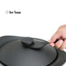 Sori Yanagi Cast Iron Induction Grill Pan 22cm: Lid with fork
