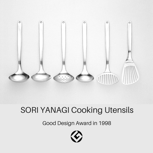 Sori Yanagi Stainless Steel 6-piece Utensil Set: Good Design Award in 1998
