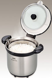 Thermos Shuttle Chef Thermal Cooker 4.5L Silver: Cooking rice
