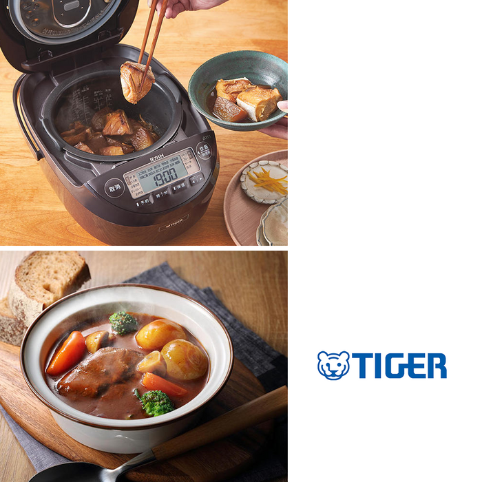 Tiger IH Pressure Multifunctional Rice Cooker 10 Cups JPK-G18A: Cooking stew and reibs