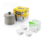 Yoshikawa Activated Charcoal Oil Filter Pot: With activated replacement charcoal filter
