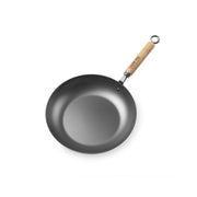Yoshikawa COOK-PAL REN 28cm Premium Carbon Steel Frypan. From above.