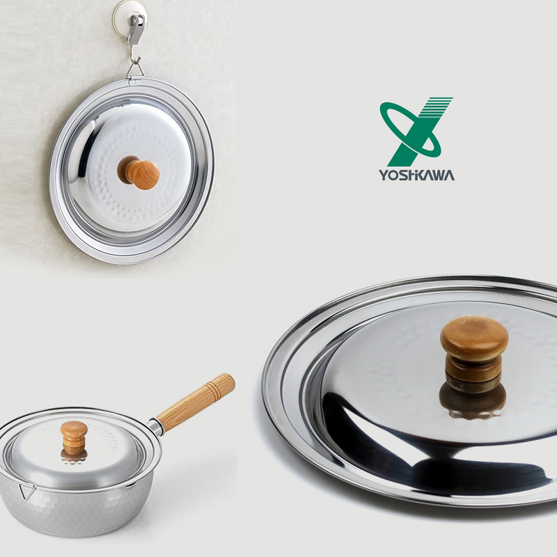 Yoshikawa Stainless Steel Lid 18/20cm (for Yoshikawa Yukihira Saucepan): Made in Japan