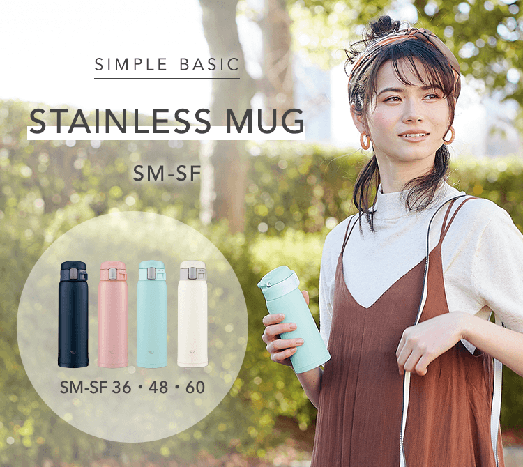 Zojirushi SM-SF36-PA TUFF Vacuum Insulated Flask 360ml Pink: stainless steel mug